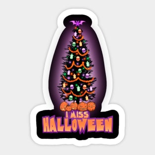 I Miss Halloween Sticker